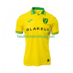 Camisola 1º Equipamento Norwich City 2025-2026 Manga Curta ,Homem