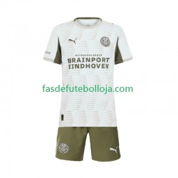 Camisola 3º Equipamento PSV Eindhoven 2025-2026 Manga Curta ,Criança