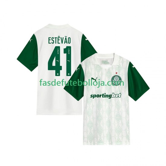 Camisola 2º Equipamento Palmeiras Estevao 41 2025-2026 Manga Curta ,Homem