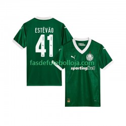 Camisola 1º Equipamento Palmeiras Estevao 41 2025-2026 Manga Curta ,Homem