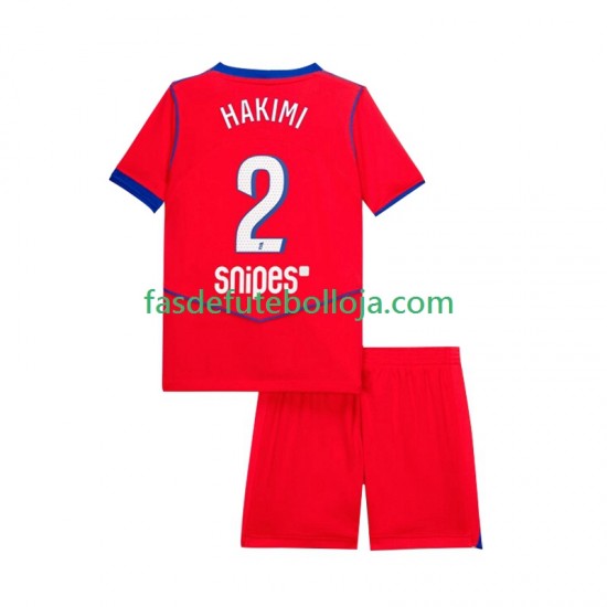 Camisola 3º Equipamento Paris Saint-Germain Achraf Hakimi 2 2025-2026 Manga Curta ,Criança