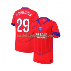 Camisola 3º Equipamento Paris Saint-Germain Bradley Barcola 29 2025-2026 Manga Curta ,Homem