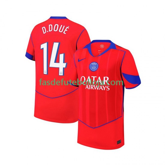 Camisola 3º Equipamento Paris Saint-Germain Desire Doue 14 2025-2026 Manga Curta ,Homem