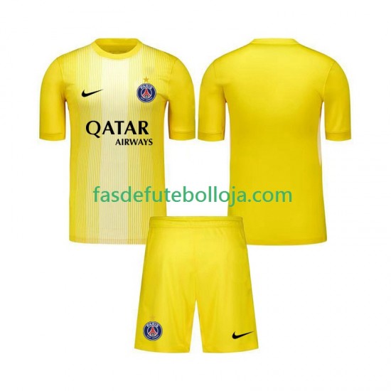 Camisola Guarda-redes 3º Equipamento Paris Saint-Germain 2025-2026 Manga Curta ,Criança