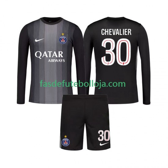 Camisola Guarda-redes 1º Equipamento Paris Saint-Germain Lucas Chevalier 30 2025-2026 Manga Comprida ,Criança