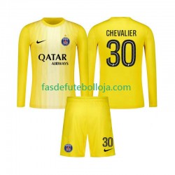Camisola Guarda-redes 3º Equipamento Paris Saint-Germain Lucas Chevalier 30 2025-2026 Manga Comprida ,Criança