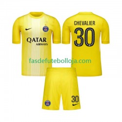 Camisola Guarda-redes 3º Equipamento Paris Saint-Germain Lucas Chevalier 30 2025-2026 Manga Curta ,Criança