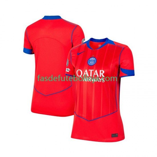 Camisola 3º Equipamento Paris Saint-Germain 2025-2026 Manga Curta ,Feminina