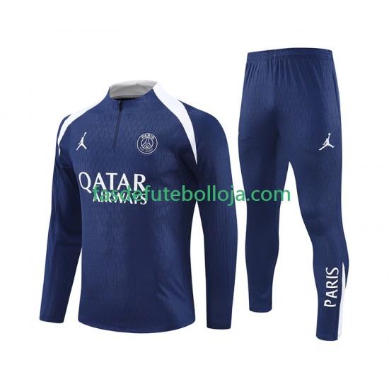 Paris Saint-Germain Azul Sweat de Treino Conjunto 2025-2026