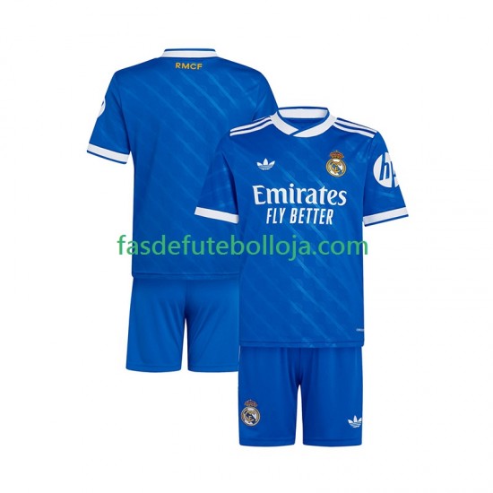 Camisola 3º Equipamento Real Madrid 2025-2026 Manga Curta ,Criança