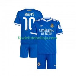 Camisola 3º Equipamento Real Madrid Mbappé Kylian 10 2025-2026 Manga Curta ,Criança