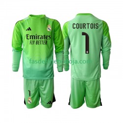 Camisola 2º Equipamento Real Madrid Thibaut Courtois 1 2025-2026 Manga Comprida ,Criança