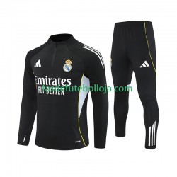 Real Madrid Preto Sweat de Treino Conjunto 2025-2026