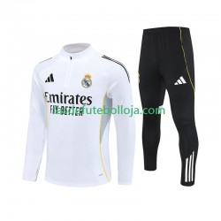 Real Madrid Branco Sweat de Treino Conjunto 2025-2026