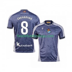 Camisola 2º Equipamento Real Sociedad Arsen Zakharyan 8 2025-2026 Manga Curta ,Homem
