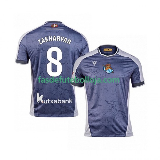 Camisola 2º Equipamento Real Sociedad Arsen Zakharyan 8 2025-2026 Manga Curta ,Homem