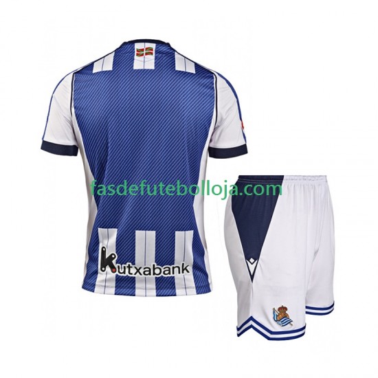 Camisola 1º Equipamento Real Sociedad 2025-2026 Manga Curta ,Criança