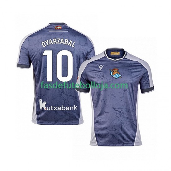 Camisola 2º Equipamento Real Sociedad Mikel Oyarzabal 10 2025-2026 Manga Curta ,Homem