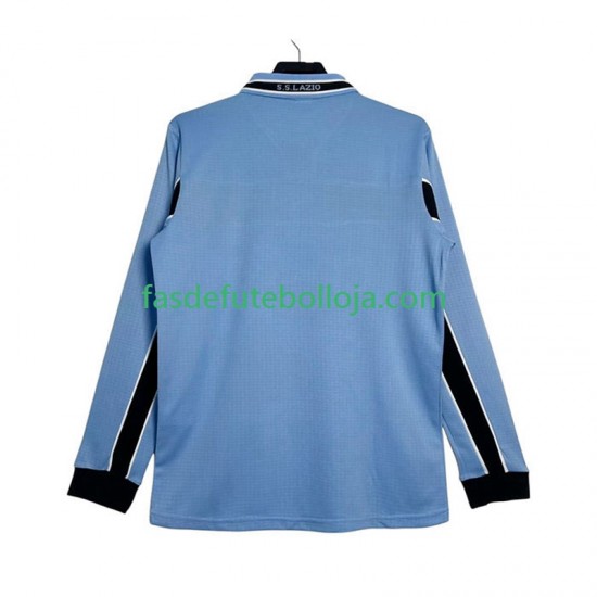 Camisola 1º Equipamento SS Lazio 1998 1999 Manga Comprida Retro ,Homem