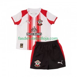 Camisola 1º Equipamento Southampton 2025-2026 Manga Curta ,Criança