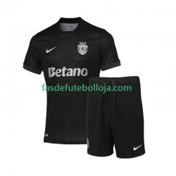 Camisola 2º Equipamento Sporting CP 2025-2026 Manga Curta ,Criança