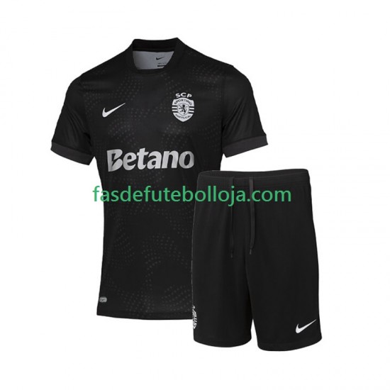 Camisola 2º Equipamento Sporting CP 2025-2026 Manga Curta ,Criança
