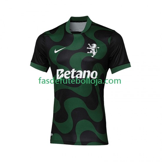 Camisola 2º Equipamento 4º Equipamento Sporting CP 2025-2026 Manga Curta ,Homem