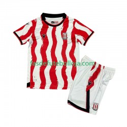 Camisola 1º Equipamento Stoke City 2025-2026 Manga Curta ,Criança
