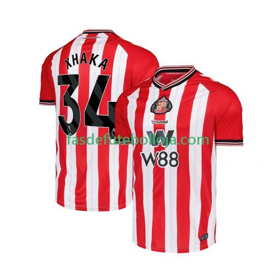Camisola 1º Equipamento Sunderland Granit Xhaka 34 2025-2026 Manga Curta ,Homem