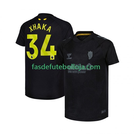 Camisola 3º Equipamento Sunderland Granit Xhaka 34 2025-2026 Manga Curta ,Homem