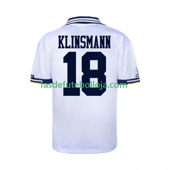 Camisola 1º Equipamento Tottenham Hotspur 1994 Manga Curta Retro ,Homem