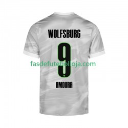 Camisola 2º Equipamento VfL Wolfsburg Mohamed Amoura 9 2025-2026 Manga Curta ,Homem