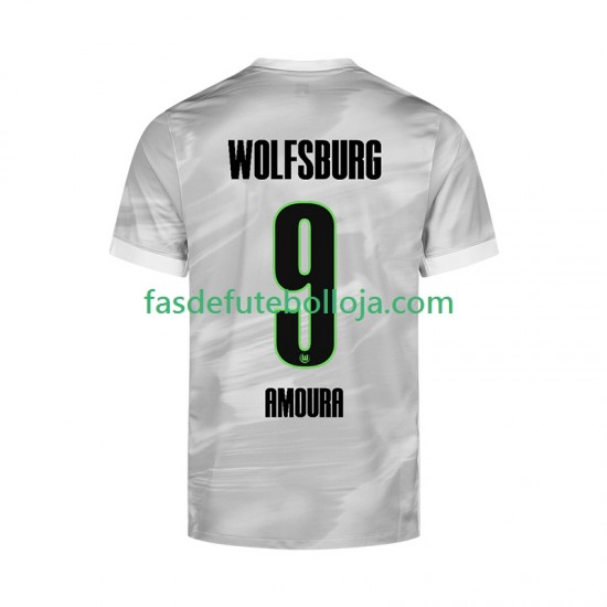 Camisola 2º Equipamento VfL Wolfsburg Mohamed Amoura 9 2025-2026 Manga Curta ,Homem