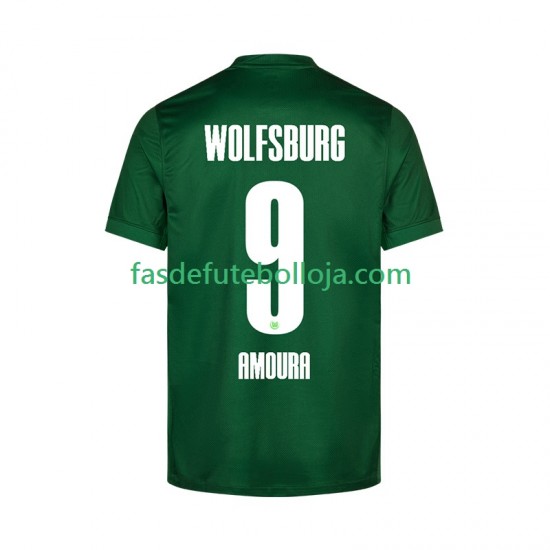 Camisola 1º Equipamento VfL Wolfsburg Mohamed Amoura 9 2025-2026 Manga Curta ,Homem
