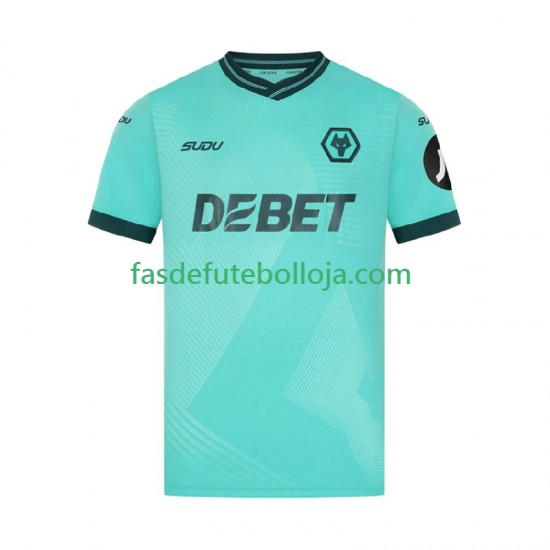 Camisola 2º Equipamento Wolverhampton Wanderers 2024-2025 Manga Curta ,Homem