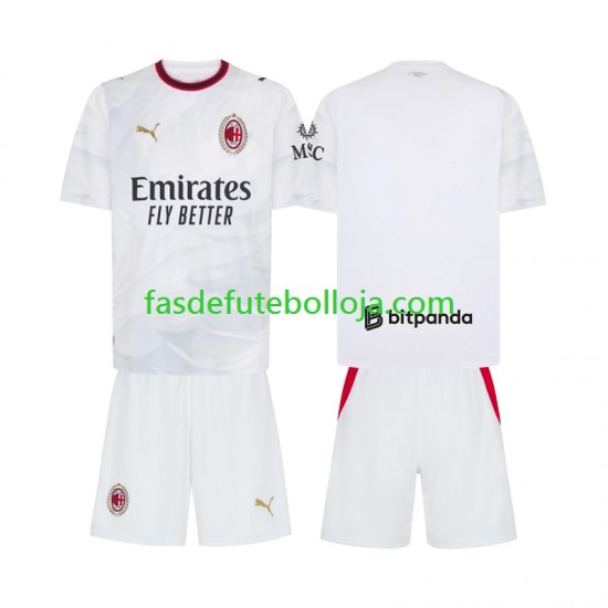 Camisola 2º Equipamento AC Milan 2026-2027 Manga Curta ,Criança