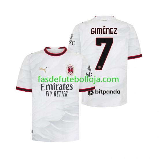 Camisola 2º Equipamento AC Milan Gimenez 7 2026-2027 Manga Curta ,Homem Camisola 2º Equipamento AC Milan Gimenez 7 2026-2027 Manga Curta ,Homem