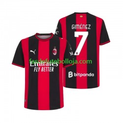 Camisola 1º Equipamento AC Milan Gimenez 7 2026-2027 Manga Curta ,Homem