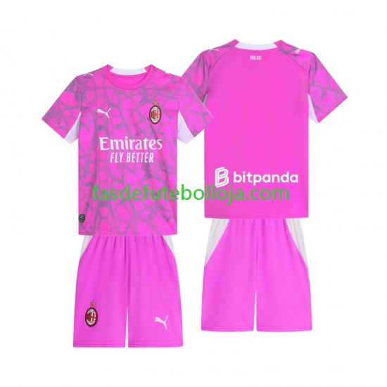 Camisola Guarda-redes 2º Equipamento AC Milan 2026-2027 Manga Curta ,Criança