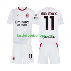 Camisola 2º Equipamento AC Milan Ibrahimovic 11 2026-2027 Manga Curta ,Criança