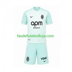 Camisola 3º Equipamento AS Monaco 2026-2027 Manga Curta ,Criança