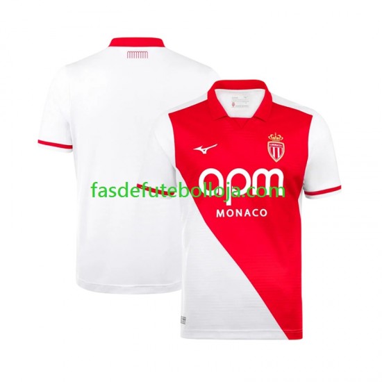 Camisola 1º Equipamento AS Monaco 2026-2027 Manga Curta ,Homem