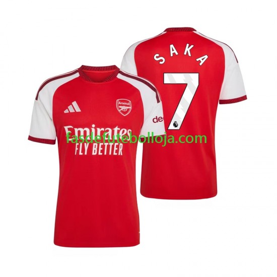 Camisola 1º Equipamento Arsenal Bukayo Saka 7 2026-2027 Manga Curta ,Homem