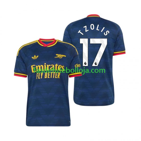 Camisola 2º Equipamento Arsenal Christos Tzolis 17 2026-2027 Manga Curta ,Homem