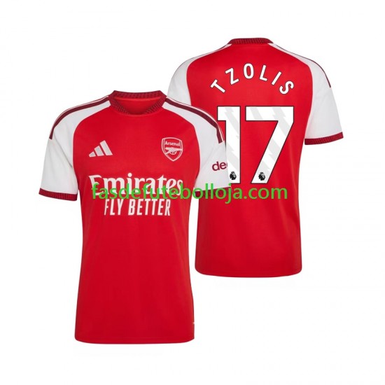 Camisola 1º Equipamento Arsenal Christos Tzolis 17 2026-2027 Manga Curta ,Homem Camisola 1º Equipamento Arsenal Christos Tzolis 17 2026-2027 Manga Curta ,Homem