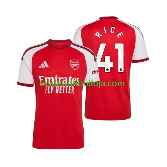Camisola 1º Equipamento Arsenal Declan Rice 41 2026-2027 Manga Curta ,Homem