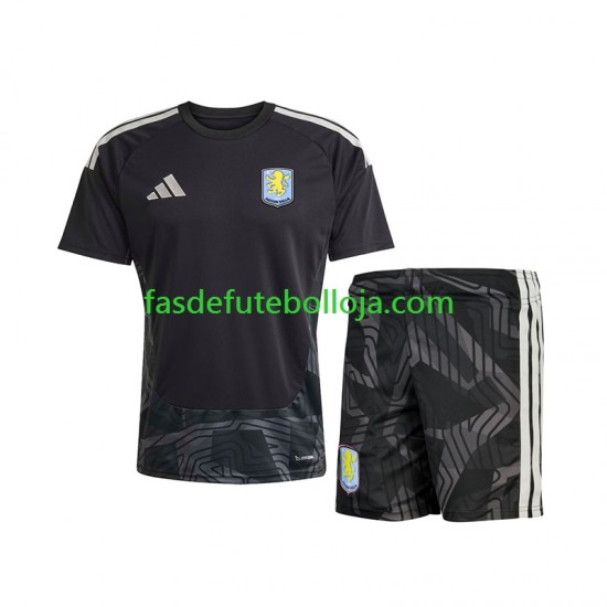 Camisola Guarda-redes 2º Equipamento Aston Villa 2026-2027 Manga Curta ,Criança