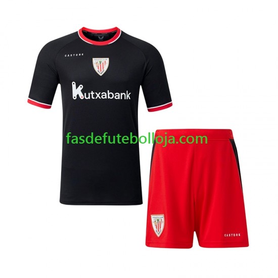 Camisola 2º Equipamento Athletic Bilbao 2026-2027 Manga Curta ,Criança