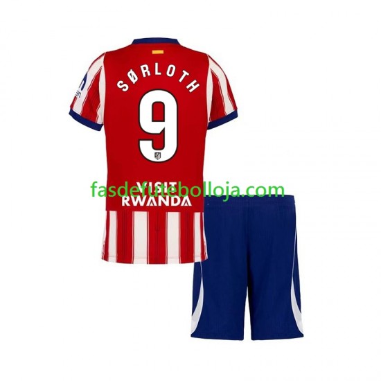 Camisola 1º Equipamento Atlético Madrid Alexander Sorloth 9 2026-2027 Manga Curta ,Criança