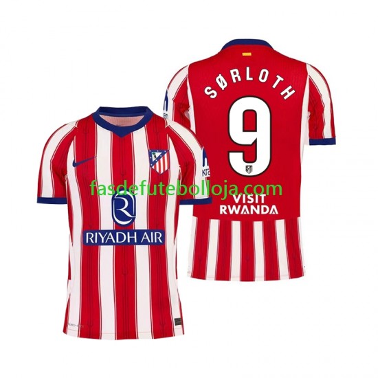 Camisola 1º Equipamento Atlético Madrid Alexander Sorloth 9 2026-2027 Manga Curta ,Homem Camisola 1º Equipamento Atlético Madrid Alexander Sorloth 9 2026-2027 Manga Curta ,Homem